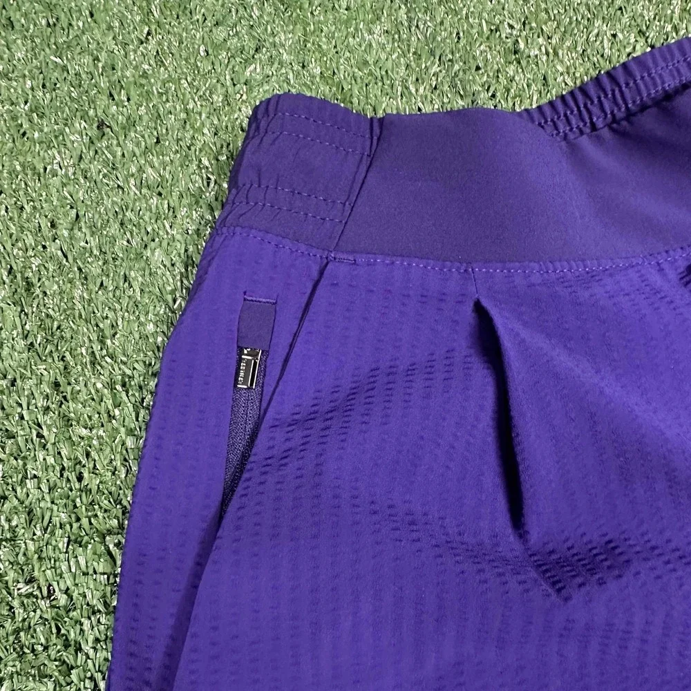 NWT Athleta Textured Brooklyn Shorts Purple Shorts‎ Womens Size 0